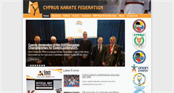 Desktop Screenshot of cypruskarate.org