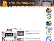 Tablet Screenshot of cypruskarate.org